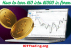 How to turn $10 into $1000 in forex